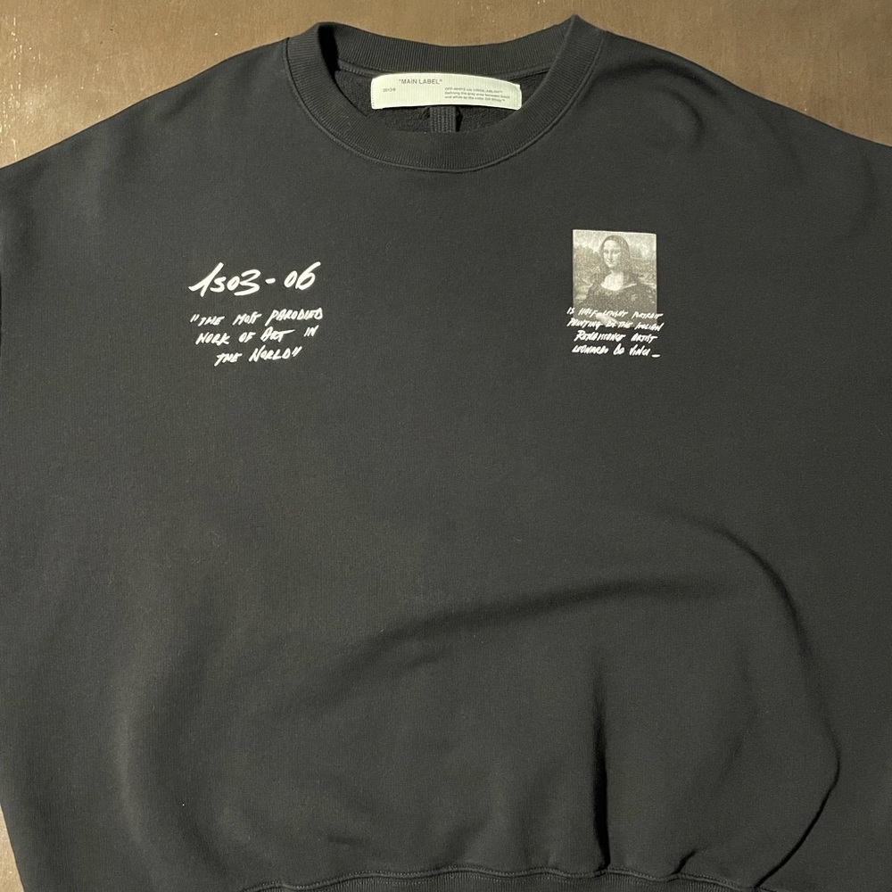 Off white mona lisa graphic print sweater